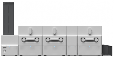 Advent SOLID-700 IPPHL Принтер двусторонней печати высокой производительности и ламинации карт большими тиражами с входным лотком на 500 карт и выходным стэкером / USB / Ethernet