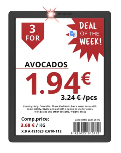 Электронный ценник Pricer SmartTAG HD 300